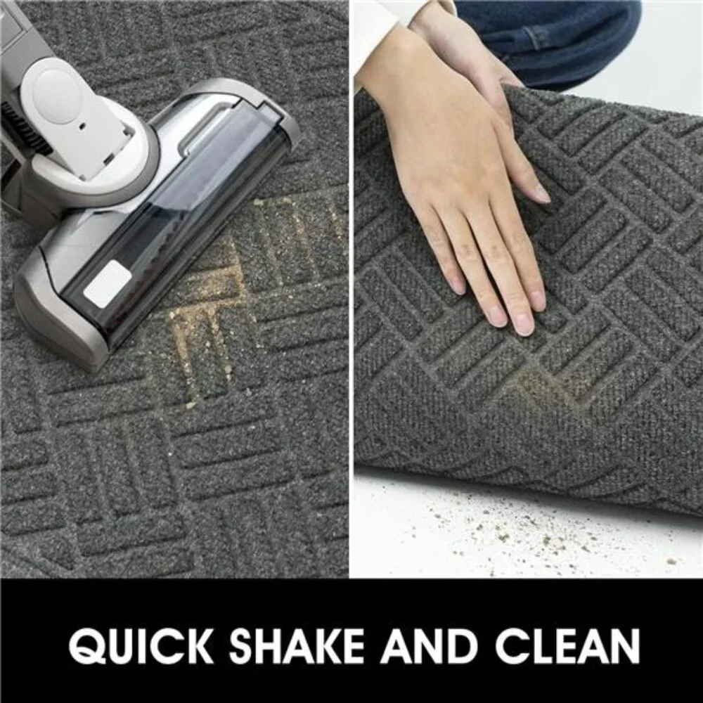 Front Door Mat 2 Pack Indoor and Outdoor Welcome Mat, Absorbent and Away Water
